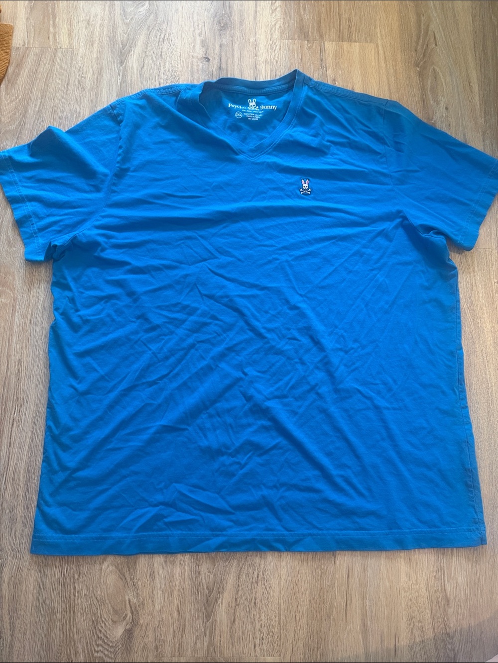 Psycho Bunny Bright Blue V-Neck Short Sleeve Tee